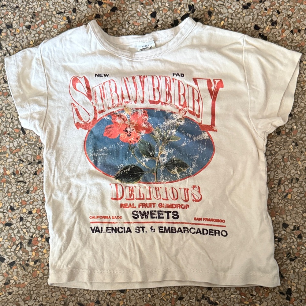 Urban Outfitters Strawberry Crop top